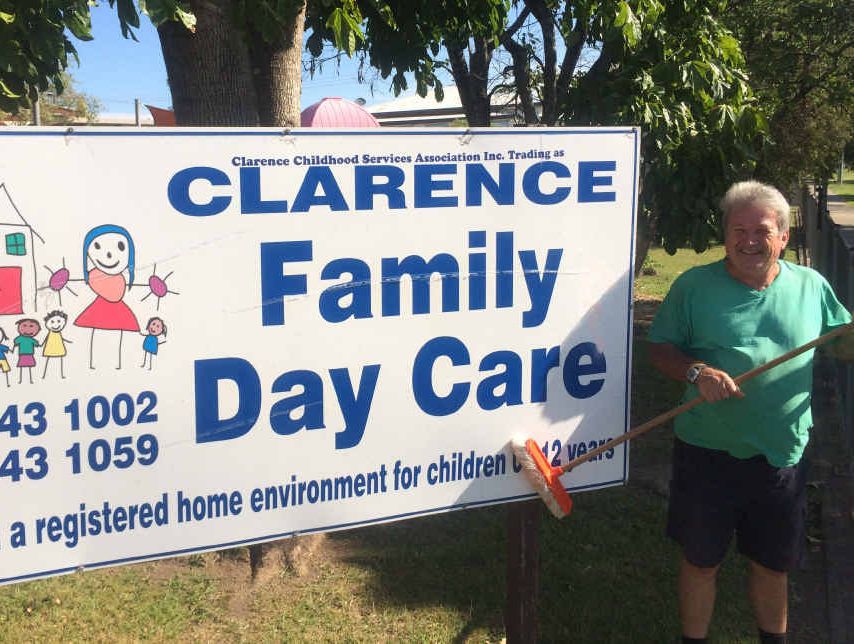 CLEAN BILL OF HEALTH: Heart transplant recipient Michael Fielden on the job at Clarence Family Day Care.
